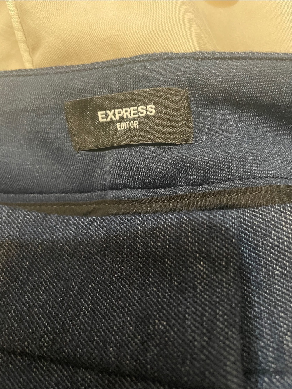 Express Editor Dark Navy Trousers - Picture 2 of 3